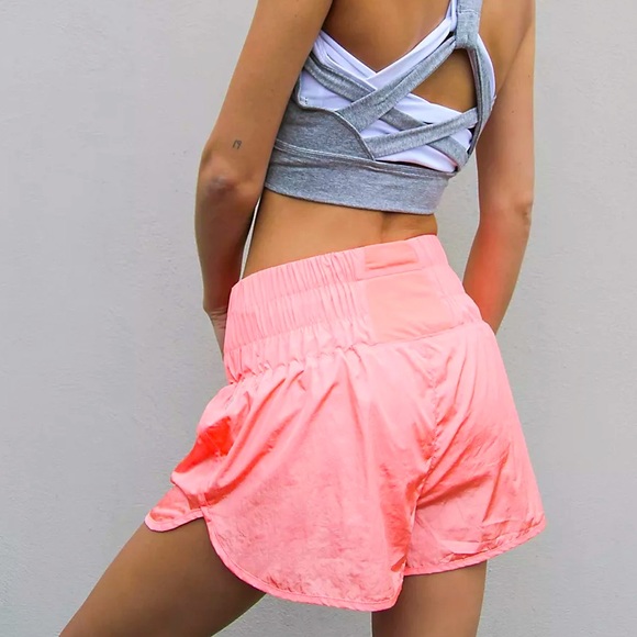 Free People Movement The Way Home Shorts in Papaya Punch - Picture 2 of 9